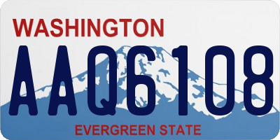 WA license plate AAQ6108