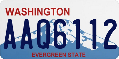 WA license plate AAQ6112