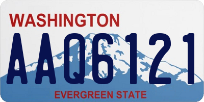 WA license plate AAQ6121