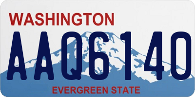 WA license plate AAQ6140