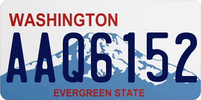 WA license plate AAQ6152
