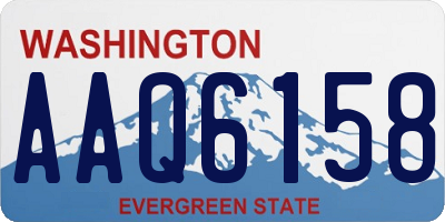 WA license plate AAQ6158