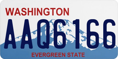 WA license plate AAQ6166