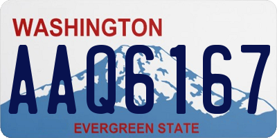 WA license plate AAQ6167