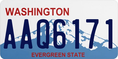 WA license plate AAQ6171
