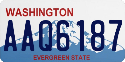 WA license plate AAQ6187