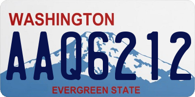 WA license plate AAQ6212