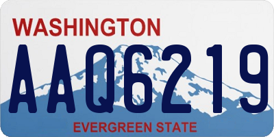 WA license plate AAQ6219