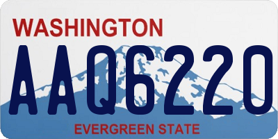 WA license plate AAQ6220