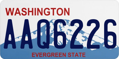 WA license plate AAQ6226