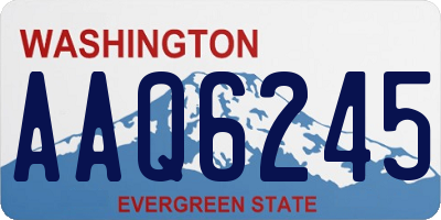 WA license plate AAQ6245