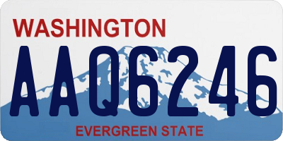 WA license plate AAQ6246