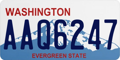 WA license plate AAQ6247