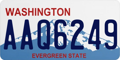 WA license plate AAQ6249