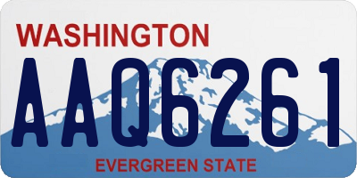 WA license plate AAQ6261