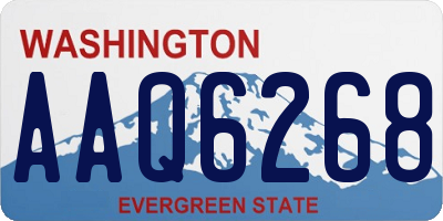 WA license plate AAQ6268