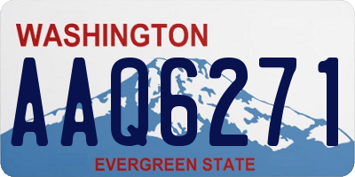 WA license plate AAQ6271