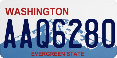 WA license plate AAQ6280