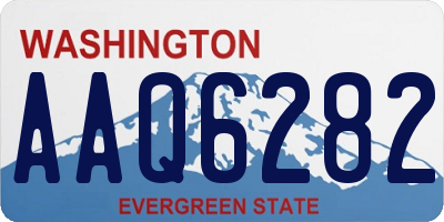 WA license plate AAQ6282