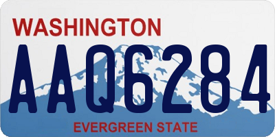 WA license plate AAQ6284