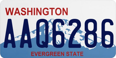 WA license plate AAQ6286
