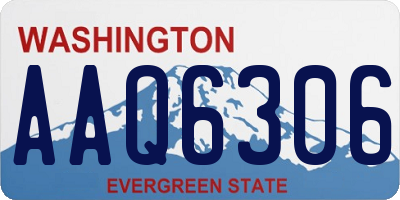 WA license plate AAQ6306