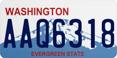 WA license plate AAQ6318