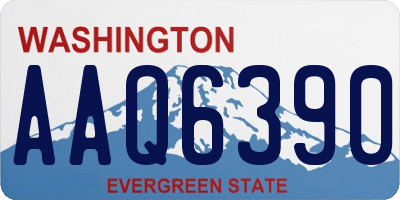 WA license plate AAQ6390