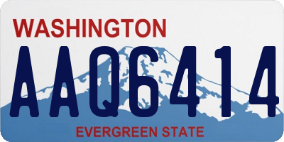 WA license plate AAQ6414