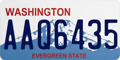 WA license plate AAQ6435