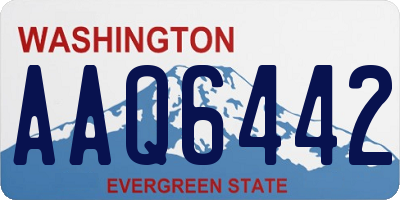 WA license plate AAQ6442