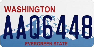 WA license plate AAQ6448
