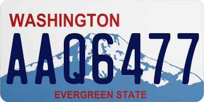 WA license plate AAQ6477
