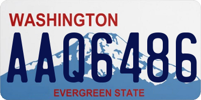 WA license plate AAQ6486