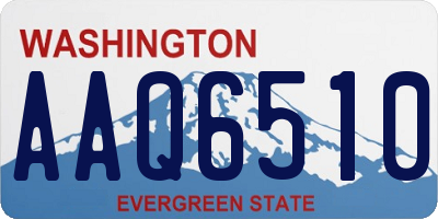 WA license plate AAQ6510
