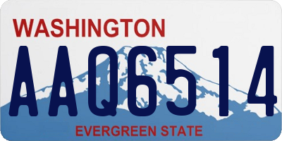 WA license plate AAQ6514
