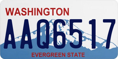 WA license plate AAQ6517