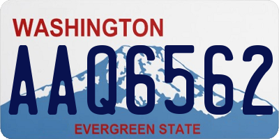 WA license plate AAQ6562