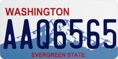 WA license plate AAQ6565