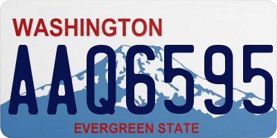 WA license plate AAQ6595