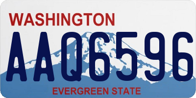 WA license plate AAQ6596