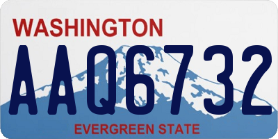 WA license plate AAQ6732