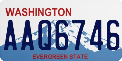 WA license plate AAQ6746