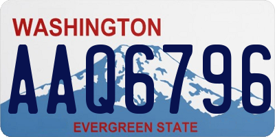 WA license plate AAQ6796