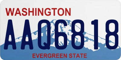 WA license plate AAQ6818