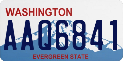 WA license plate AAQ6841