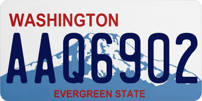 WA license plate AAQ6902