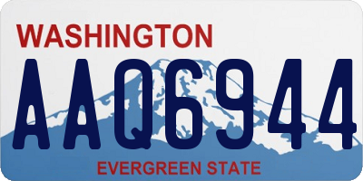 WA license plate AAQ6944