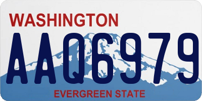 WA license plate AAQ6979