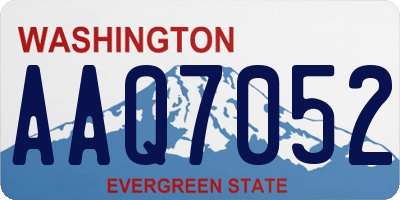 WA license plate AAQ7052